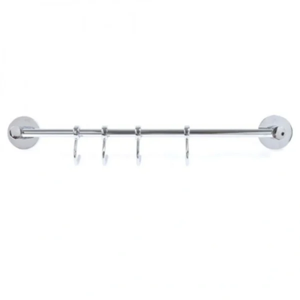 Ανοξείδωτη Κρεμάστρα Μπάνιου με 4 Γαντζάκια 26463