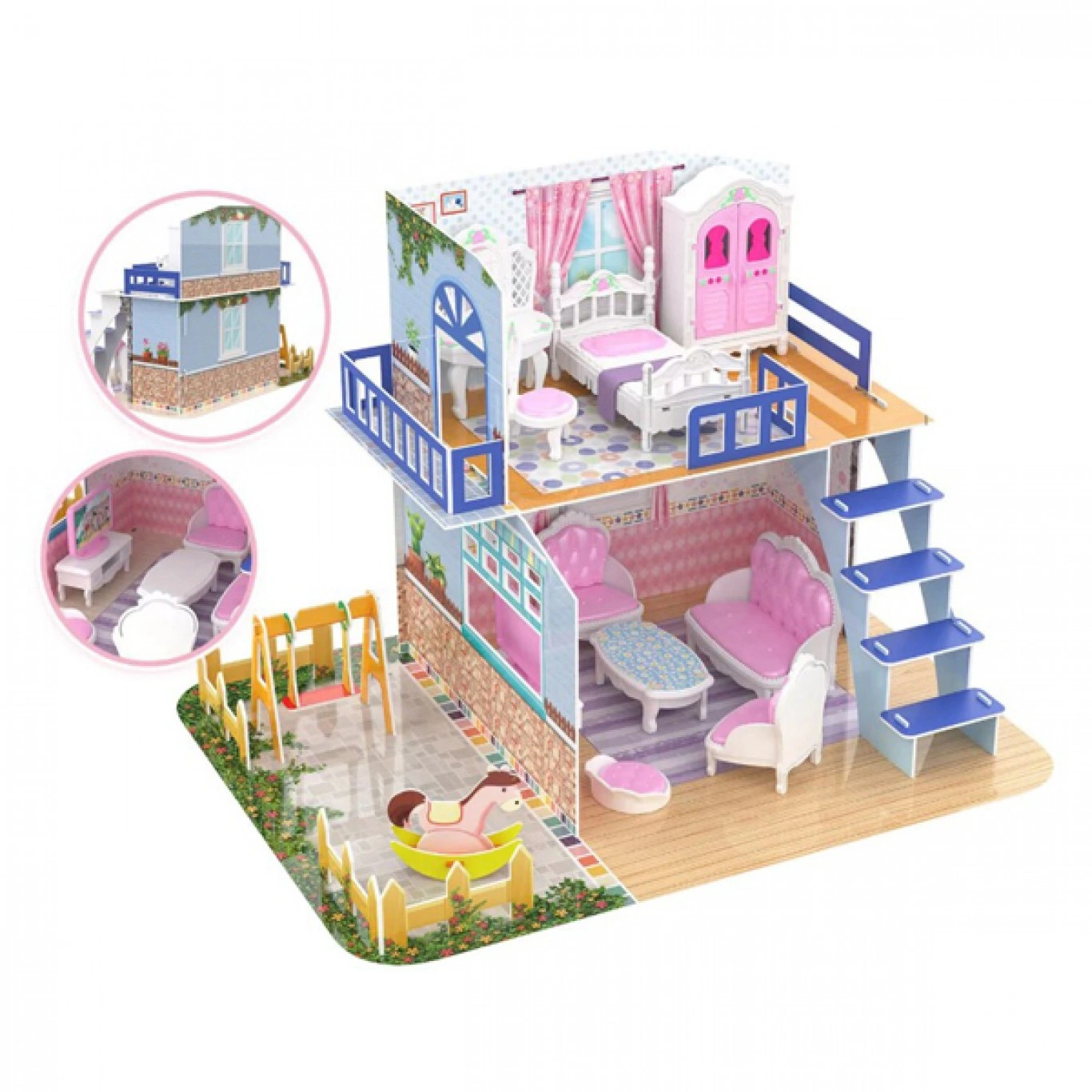 3D Συναρμολογούμενο Εξοχικό Σπίτι με Έπιπλα 0588-20 3D Συναρμολογούμενο Εξοχικό Σπίτι με Έπιπλα 0588-20