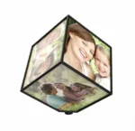 Περιστρεφόμενη Κορνίζα 360 Μοιρών Κύβος για 6 Φωτογραφίες - Automatic Rotating Photo Cube