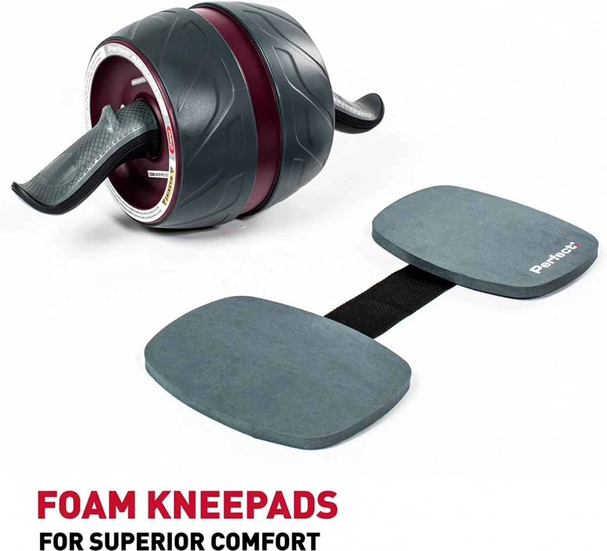 Ρόδα Εκγύμνασης Κοιλιακών - Abs Roller Μαύρο - Κόκκινο