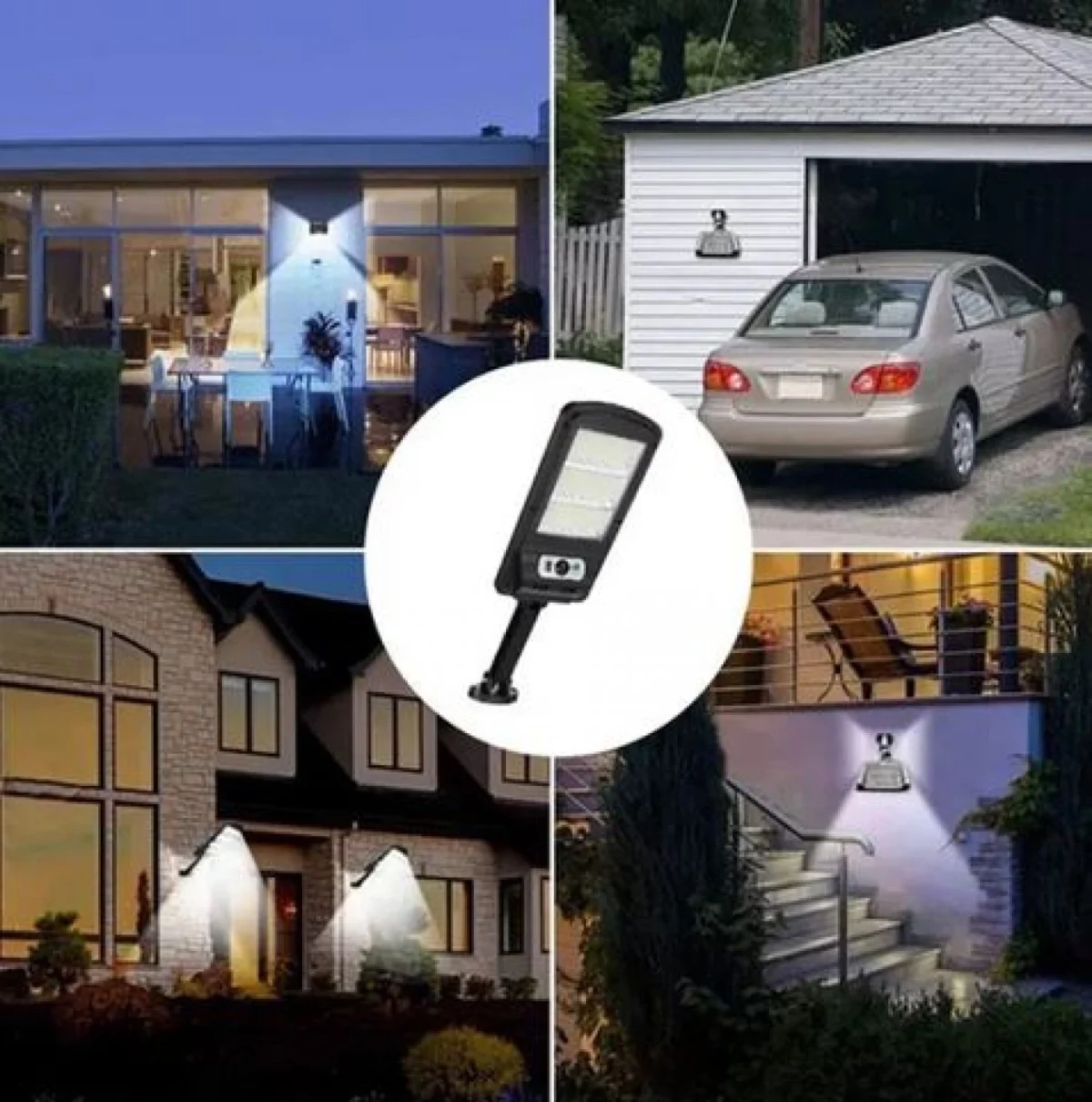 Αδιάβροχος Ηλιακός Προβολέας 225 SMD LED - Φωτιστικό Δρόμου με Τηλεχειριστήριο, Ανιχνευτή Κίνησης, Φωτοκύτταρο & Φωτοβολταϊκό Πάνελ - W755-3