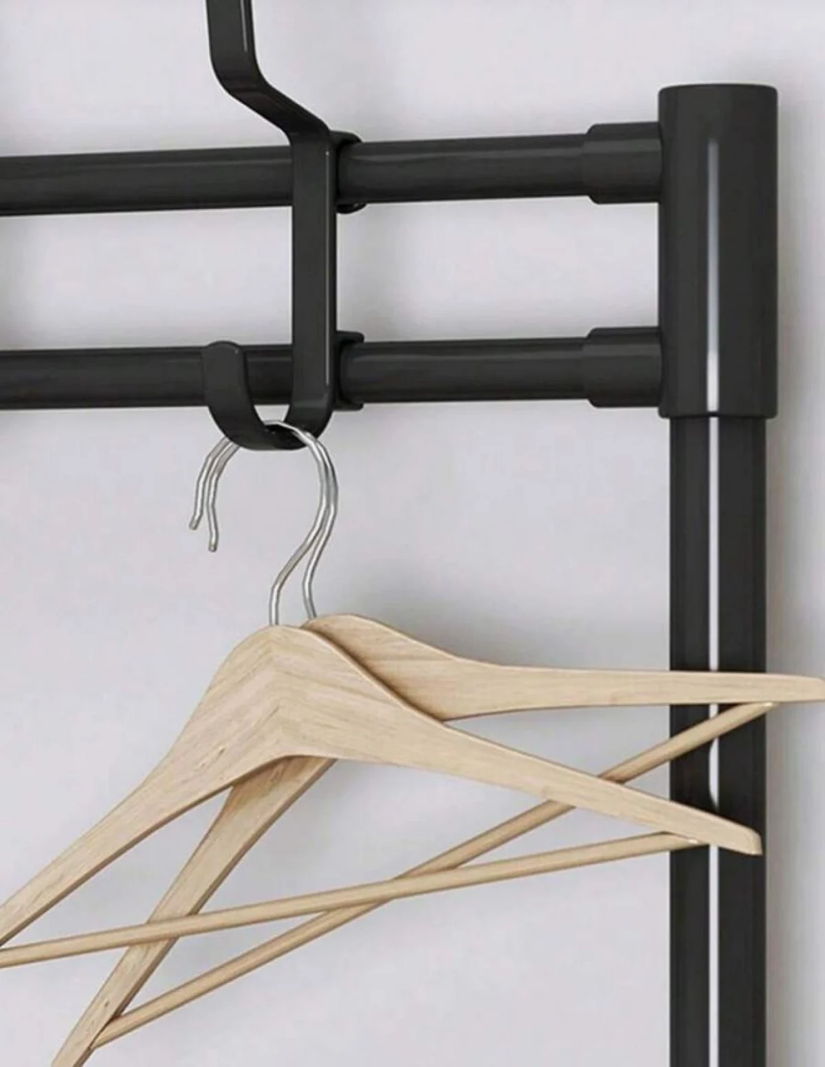 Μεταλλική Ραφιέρα Παπουτσοθήκη & Κρεμάστρα Εισόδου, Τουαλέτας Μπάνιου 168x80x26εκ