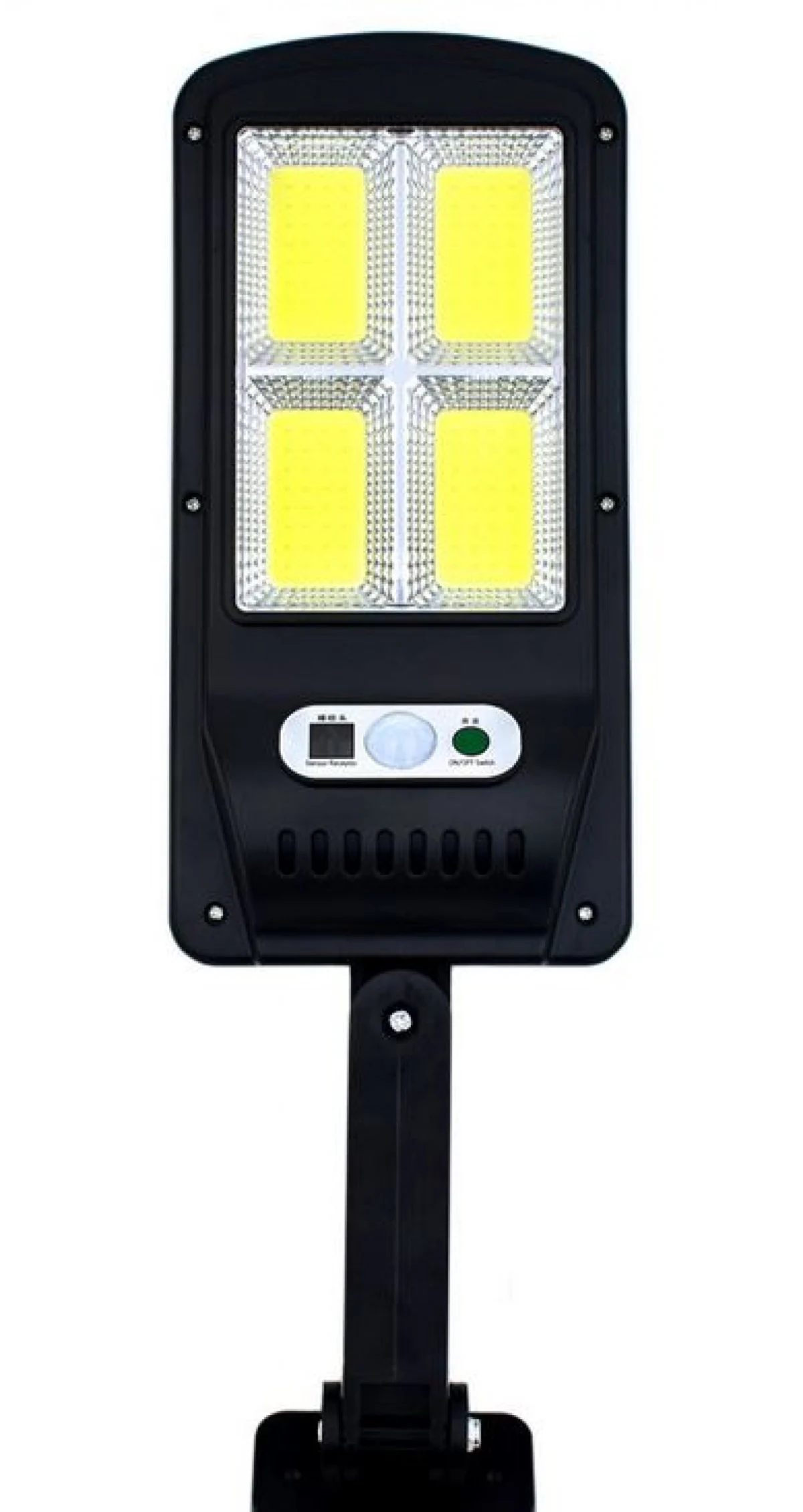 Αδιάβροχος Ηλιακός Προβολέας 4 COB LED 360W - Φωτιστικό Δρόμου με Τηλεχειριστήριο, Ανιχνευτή Κίνησης, Φωτοκύτταρο & Φωτοβολταϊκό Πάνελ W-756-4