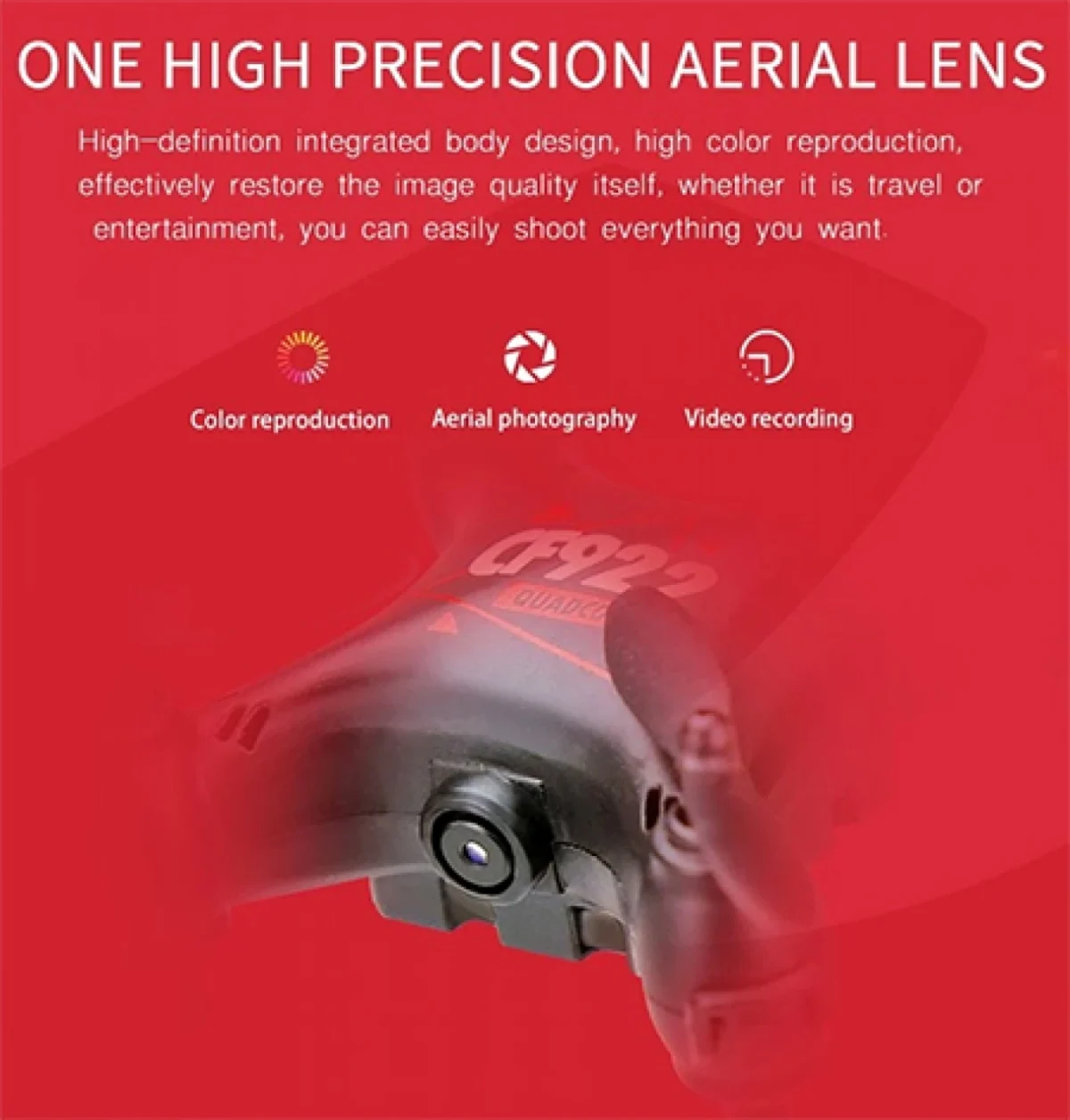 Mini Τηλεκατευθυνόμενο Ελικόπτερο Quadcopter Drone με Κάμερα & Χειριστήριο Pocket CF-922