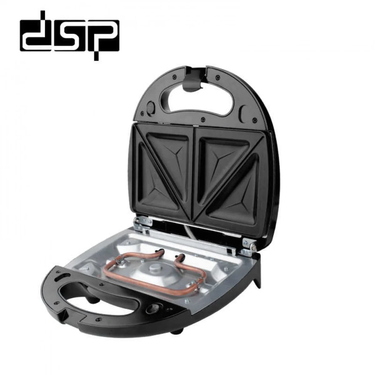 DSP® Τοστιέρα 3 - 1 με Αποσπώμενες Αντικολλητικές Πλάκες για Βάφλες & Γκριλ 750W - Sandwich Maker KC1049 - Inox