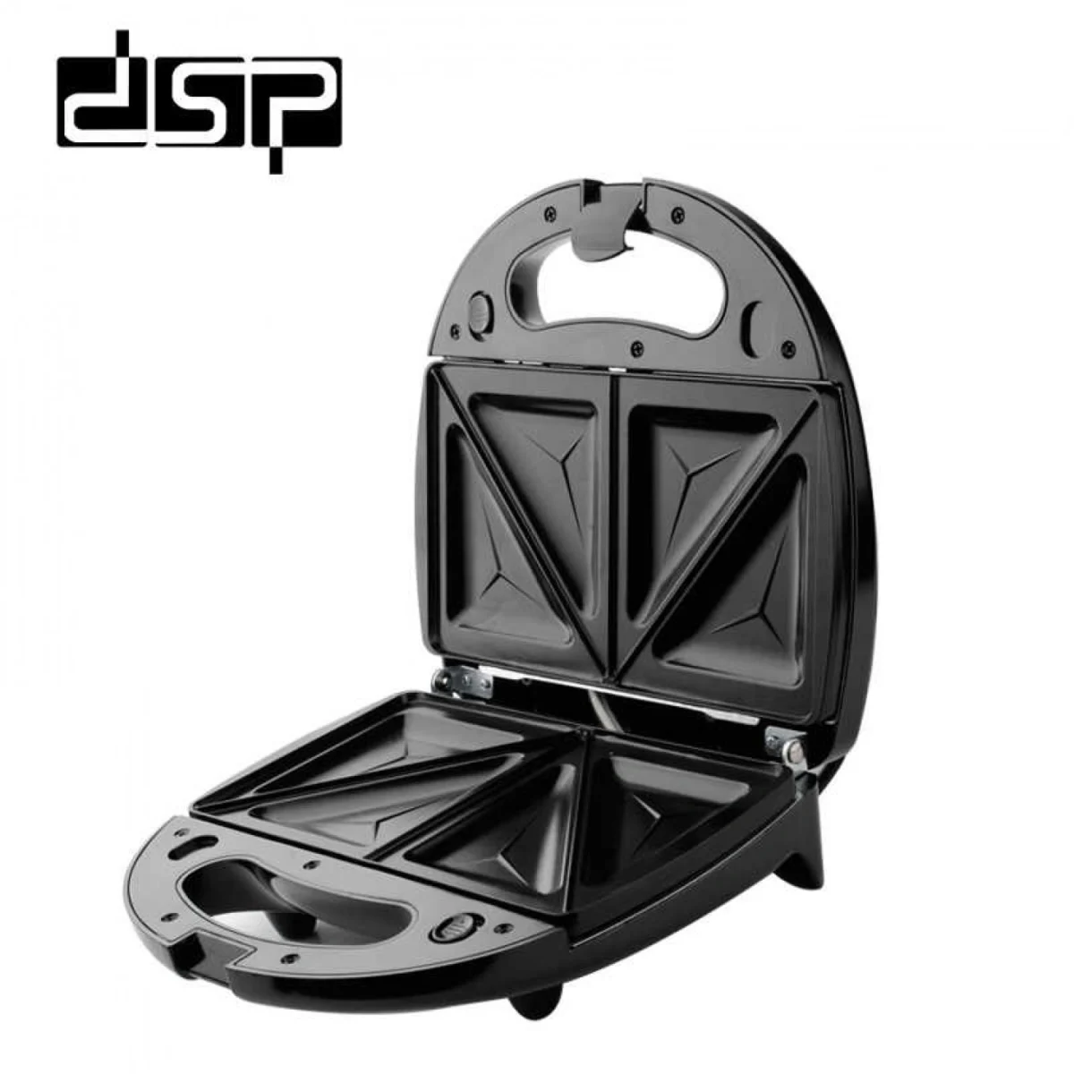 DSP® Τοστιέρα 3 - 1 με Αποσπώμενες Αντικολλητικές Πλάκες για Βάφλες & Γκριλ 750W - Sandwich Maker KC1049 - Inox