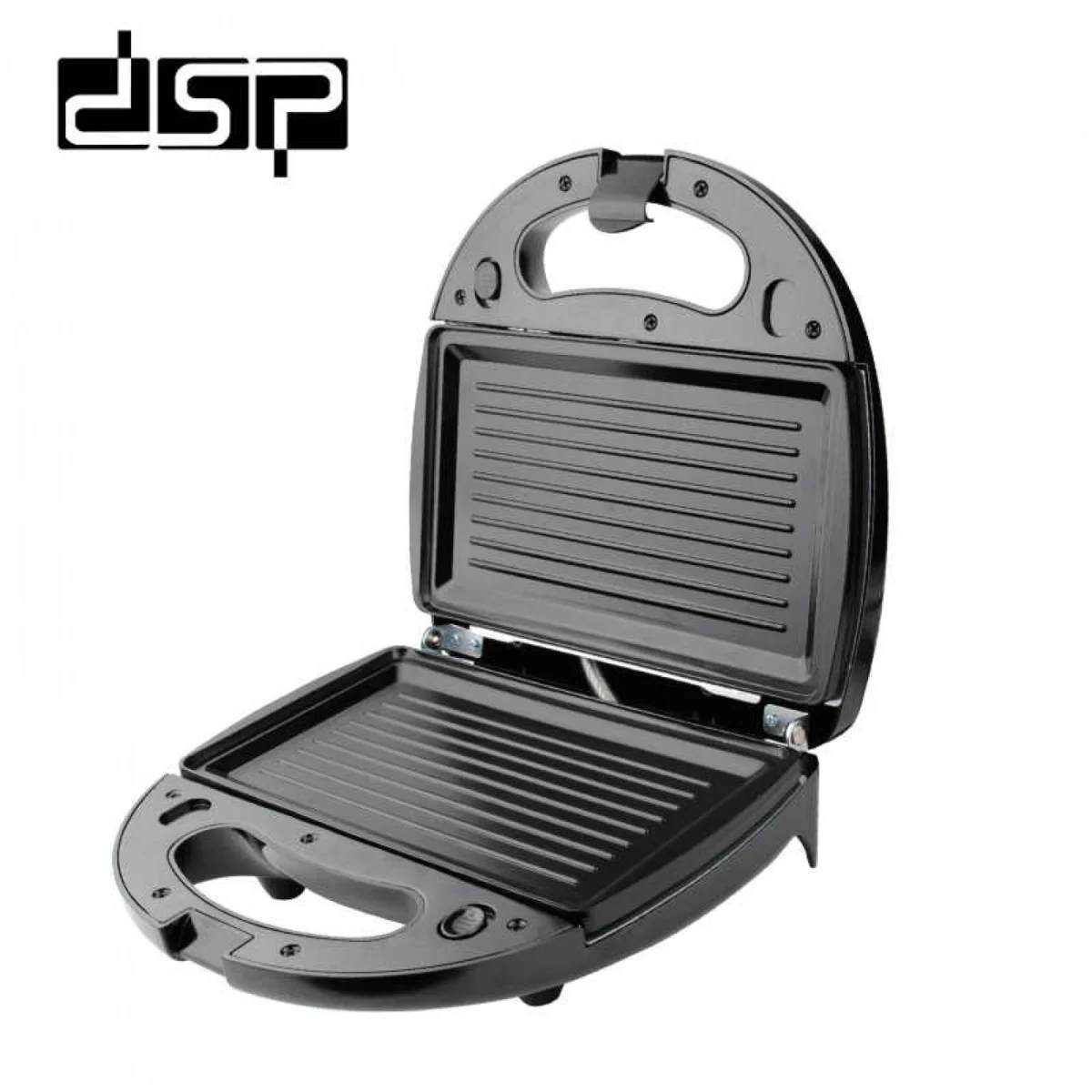 DSP® Τοστιέρα 3 - 1 με Αποσπώμενες Αντικολλητικές Πλάκες για Βάφλες & Γκριλ 750W - Sandwich Maker KC1049 - Inox