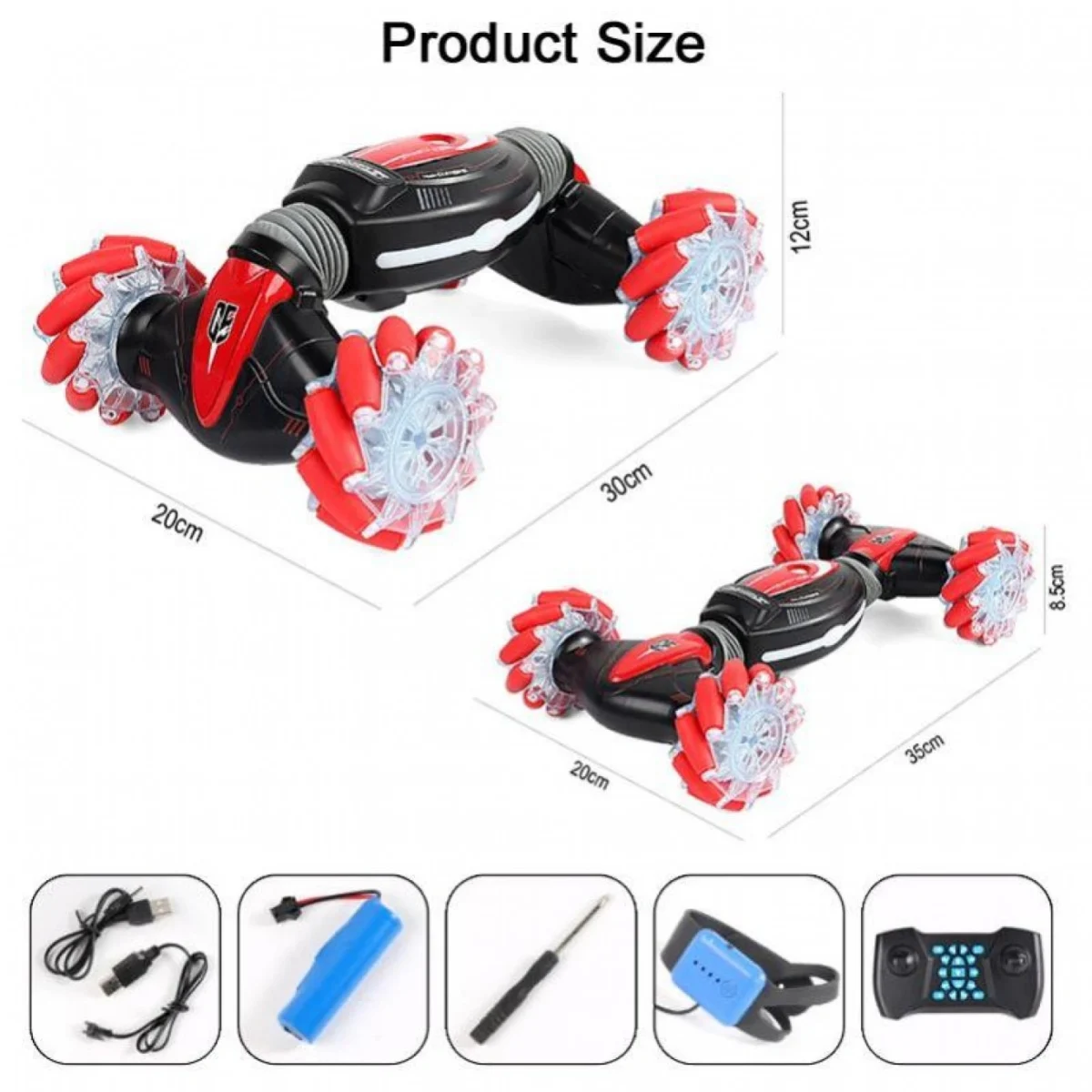 Ακροβατικό 4x4 Τηλεκατευθυνόμενο Αναρριχώμενο Αυτοκίνητο RQ2087 - Off Road Twisting Climbing Rover