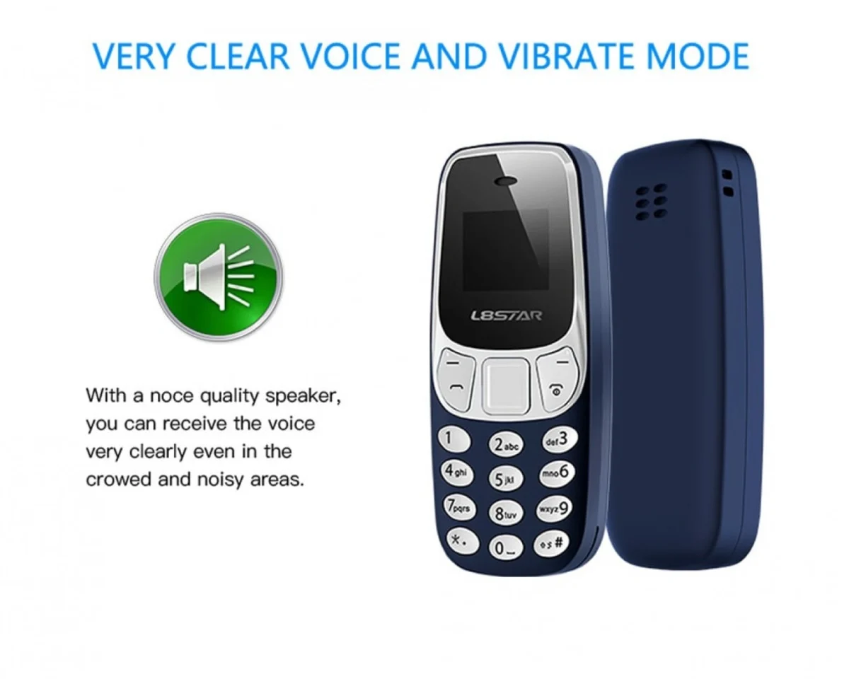 Ultra Mini Κινητό Τηλέφωνο Dual SIM L8star BM10 με Bluetooth & Αλλαγή της Φωνής σας - Mini CellPhone