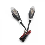 Φλας Μηχανής Φιμέ 6 LED Πορτοκαλί Universal Smoke - Σετ 2τμχ