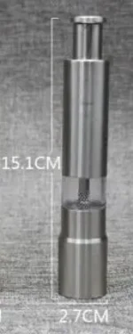 Μεταλλικός Χειροκίνητος Μύλος Άλεσης Πιπεριού-Αλατιού-Μπαχαρικών 15cm