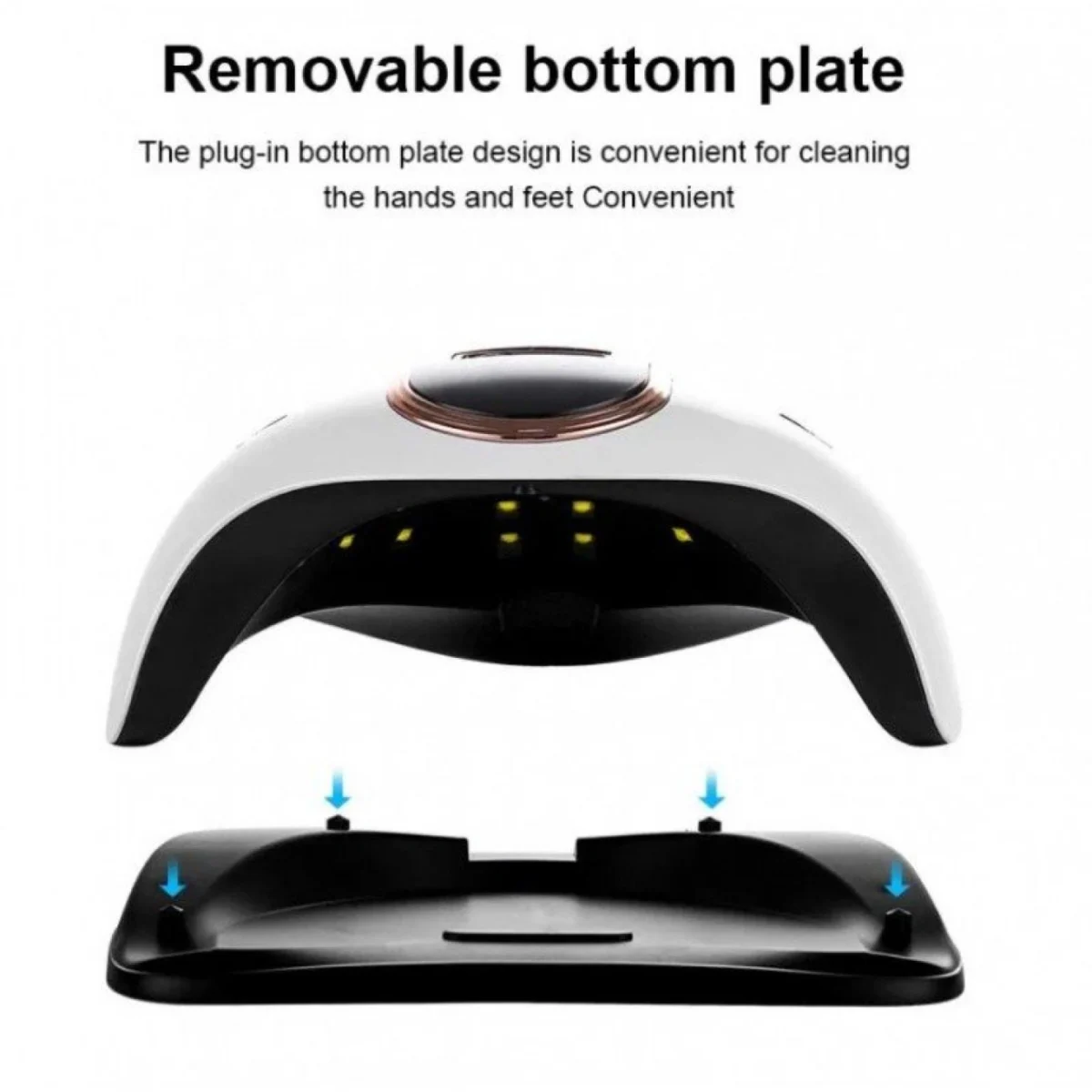 Blueque V8 631217 Επαγγελματικό Αποσπώμενο Ψηφιακό Φουρνάκι Νυχιών UV/36LED 168W - Professional Manicure Phototherapy Nail Gel Dryer