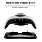 Blueque V8 631217 Επαγγελματικό Αποσπώμενο Ψηφιακό Φουρνάκι Νυχιών UV/36LED 168W - Professional Manicure Phototherapy Nail Gel Dryer