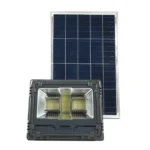 Αδιάβροχος Επαναφορτιζόμενος Ηλιακός Προβολέας Αλουμινίου 800W 381 LED με Τηλεχειρισμό και Χρονοδιακόπτη MJ-AW800