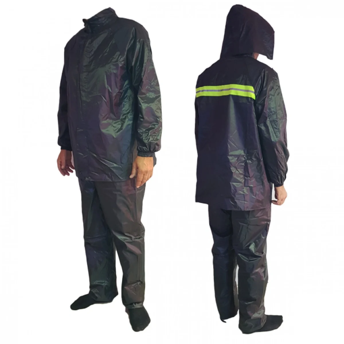 Αδιάβροχο Αντιανεμικό Αντοχής με Αντανακλαστικό για την Μηχανή ή Αγροτικές Δουλειές - Σετ Παντελόνι & Ζακέτα 1688