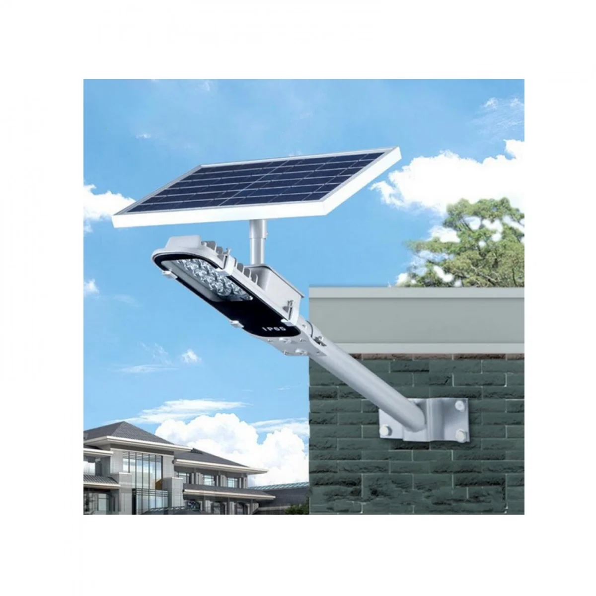 Αυτόνομο Ηλιακό Σύστημα Εξωτερικού Φωτισμού 132 LED 60W με Τηλεχειριστήριο FO-660