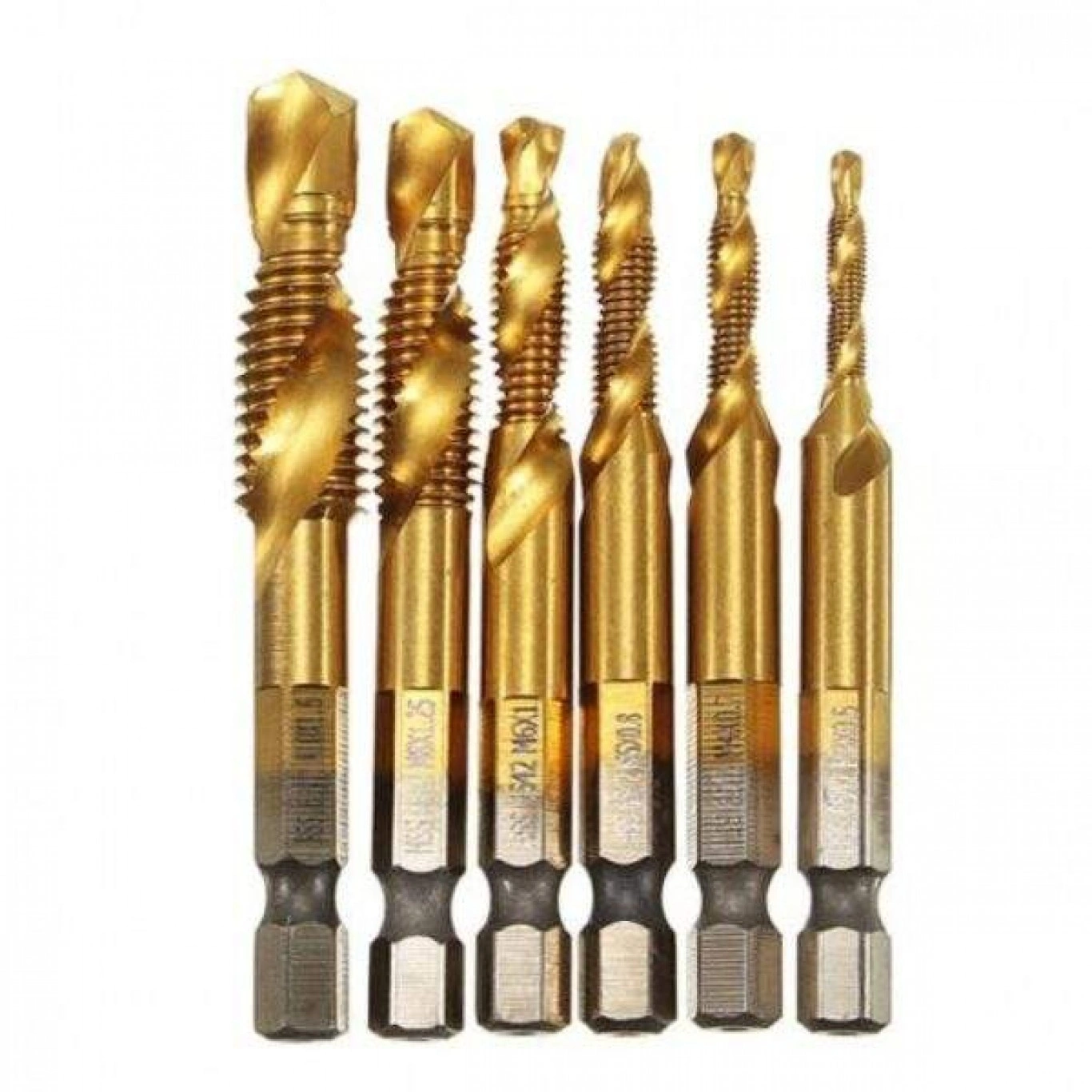 Σετ 6 Τεμαχίων Τρυπάνια HSS με Επικάλυψη Τιτανίου M3-M10 Σετ 6 Τεμαχίων Τρυπάνια HSS με Επικάλυψη Τιτανίου M3-M10