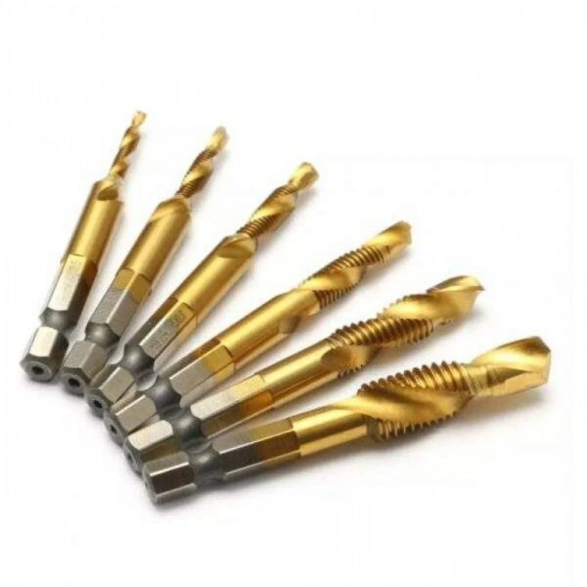 Σετ 6 Τεμαχίων Τρυπάνια HSS με Επικάλυψη Τιτανίου M3-M10