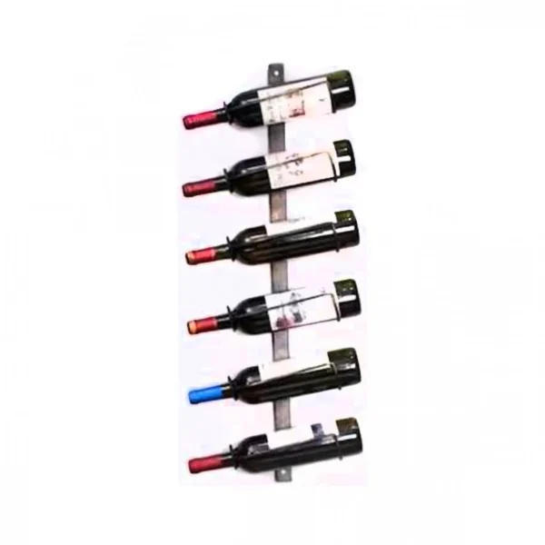 Επιτοίχια Μεταλλική Κάβα Κρασιών 6 Θέσεων "Old Cellar" 20x80 cm