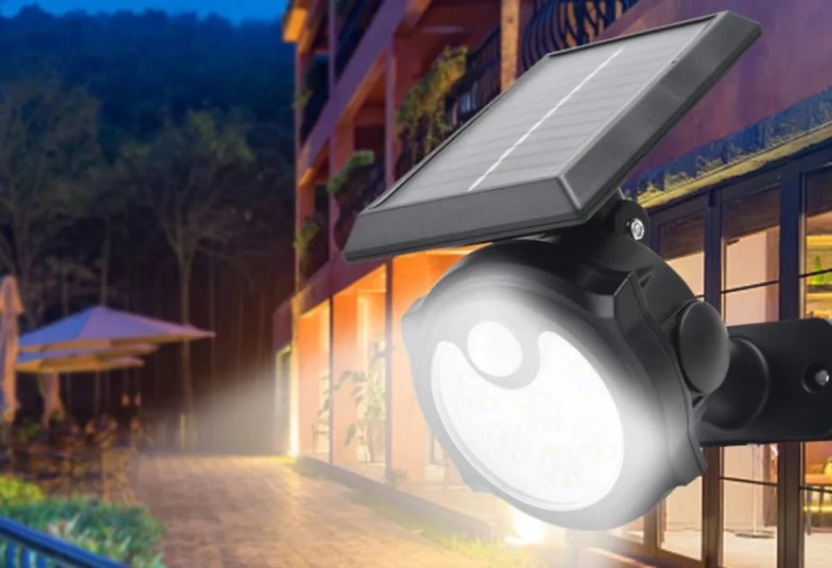 Ηλιακό Αδιάβροχο Φωτιστικό Εξωτερικού Χώρου Προβολέας Κήπου Spot με 6 COB LED SH-1705C - Καρφωτό & Επιτοίχιο - Waterproof Solar Spotlight Lamp