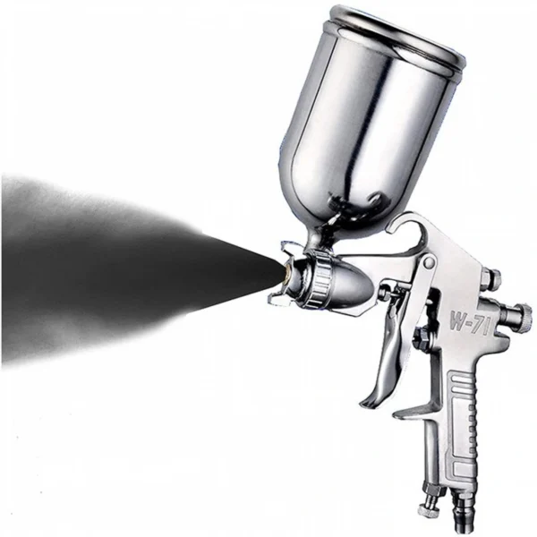 Πιστόλι Βαφής Άνω Δοχείου Ανοξείδωτο Αερογράφος 400ml 1,5mm - Σπρέι Βαψίματος Paint Spray Gun W71