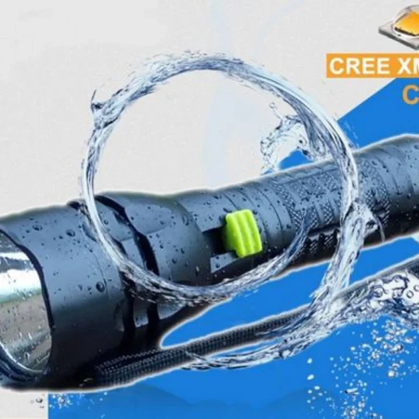 Mini Αδιάβροχος Φακός LED Τσέπης Zoom 200LM USB Υψηλής Φωτεινότητας - Power Style Waterproof