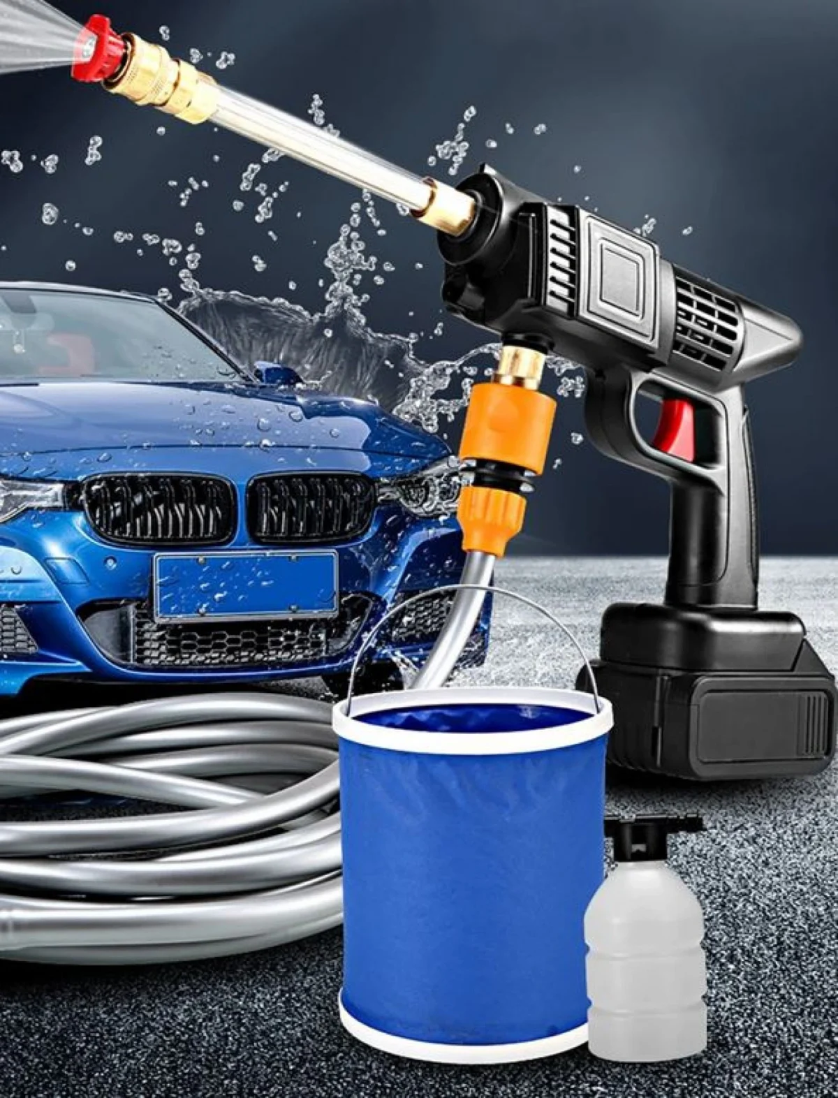 Φορητό Ηλεκτρικό Πιστόλι Πλυσίματος - Πιεστικό νερού MDHL-- 8108 48V 30BAR