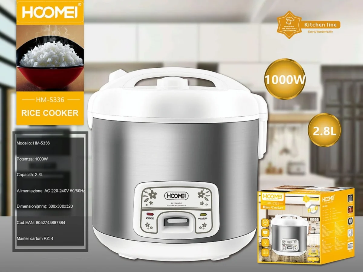 Βραστήρας Ρυζιού - Rice coocker 2.8L HOOMEI HM-5336