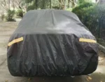 Αδιάβροχη Μαύρη Προστατευτική Κουκούλα Αυτοκινήτου με Επίστρωση Αλουμινίου CarSun C1818 430x160x120εκ