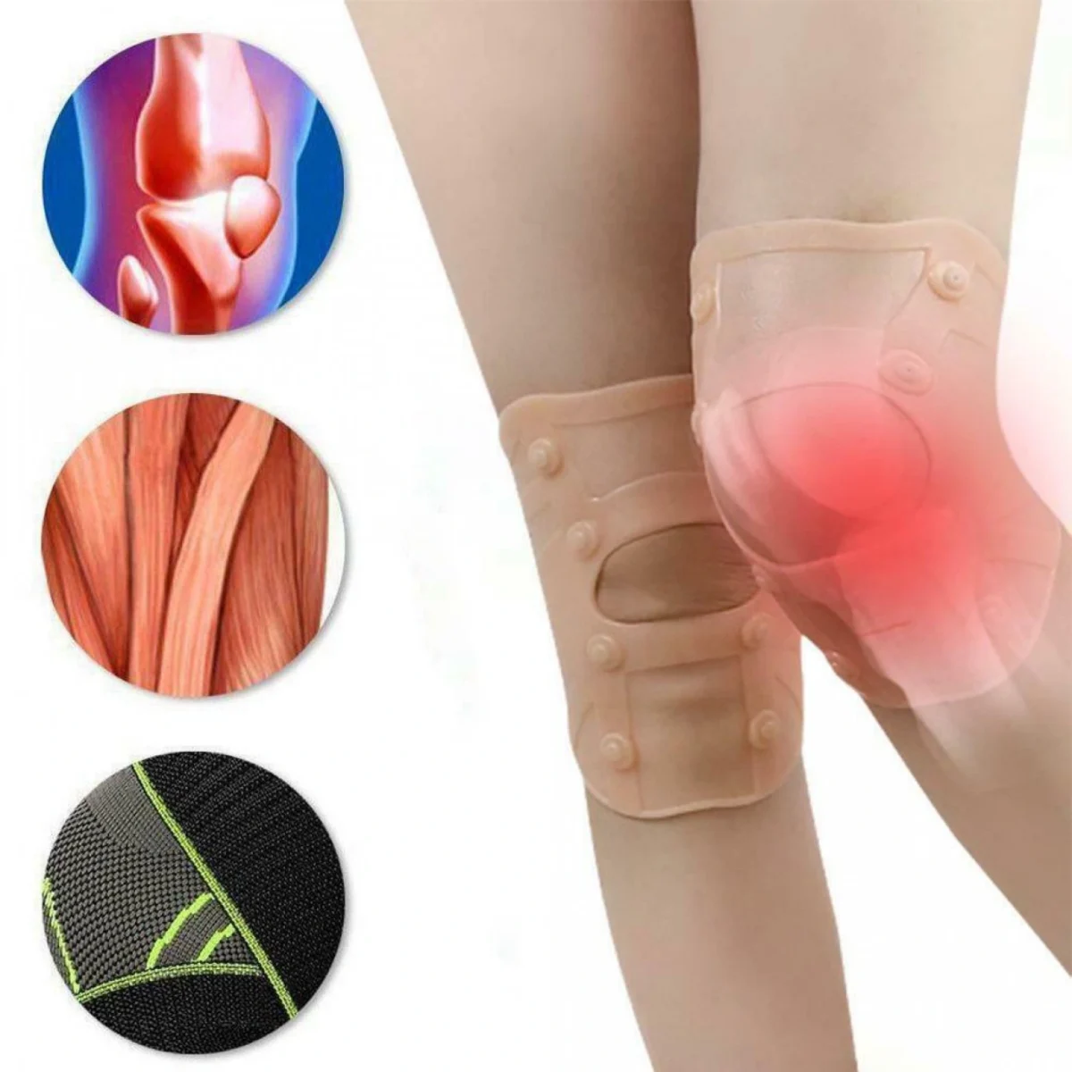 Επιγονατίδα - Νάρθηκας με Ελατήρια - Έξτρα Στήριξη για Αστάθεια Συνδέσμων - PowerKnee Strap