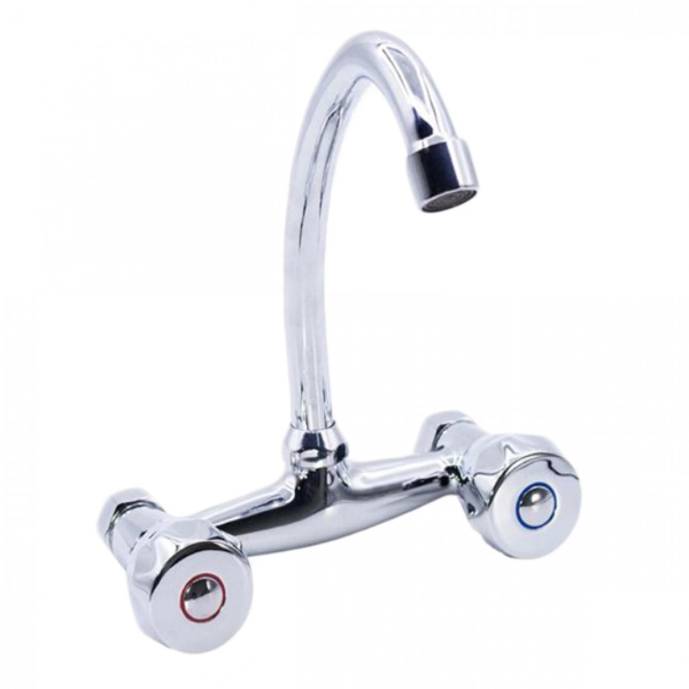 Μπαταρία Ρετρό Νεροχύτη Τοίχου με Ψηλό Ρουξούνι - Idomix Μπαταρία Ρετρό Νεροχύτη Τοίχου με Ψηλό Ρουξούνι - Idomix