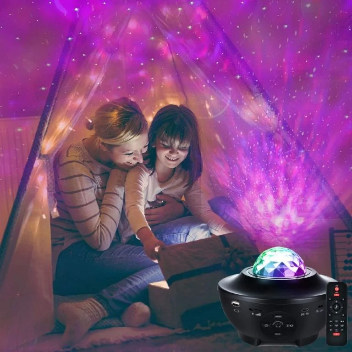 Προτζέκτορας με Original Laser Effect Αστεριών & Ηχείο