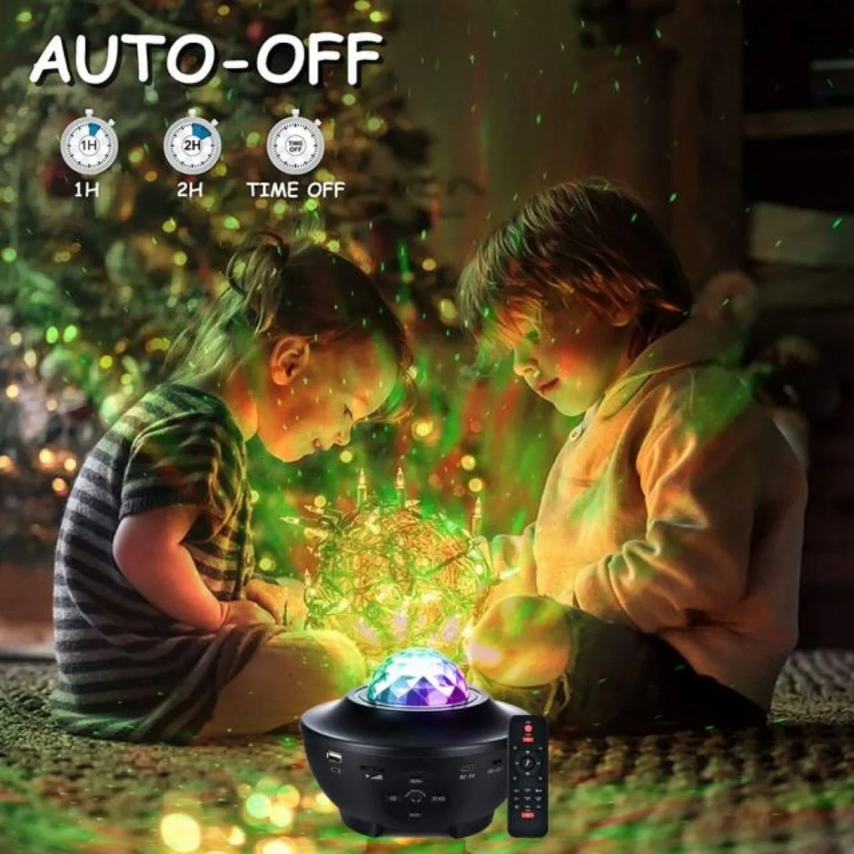 Προτζέκτορας με Original Laser Effect Αστεριών & Ηχείο