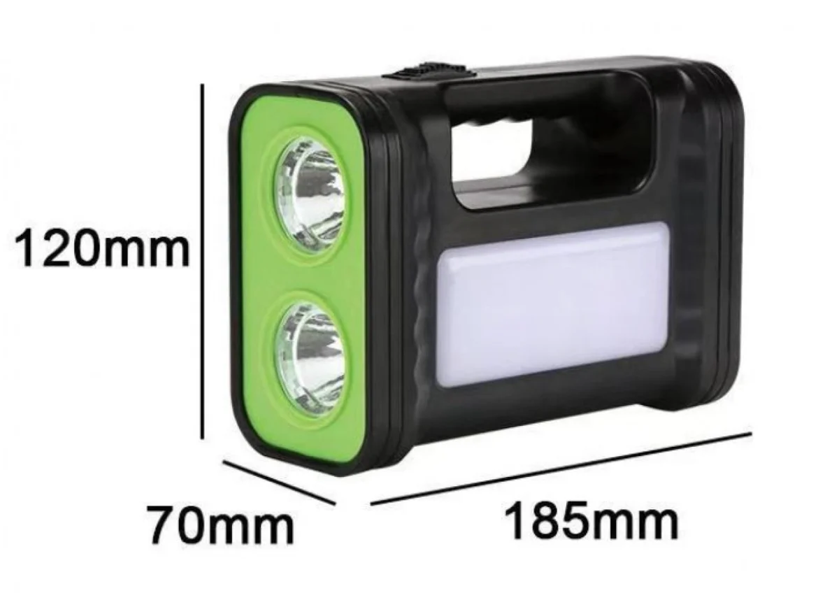 Ηλιακό Σύστημα GD-17 Τριπλού Φωτισμού & Φόρτισης Με Panel, Μπαταρία, Φακό & 3 Λάμπες