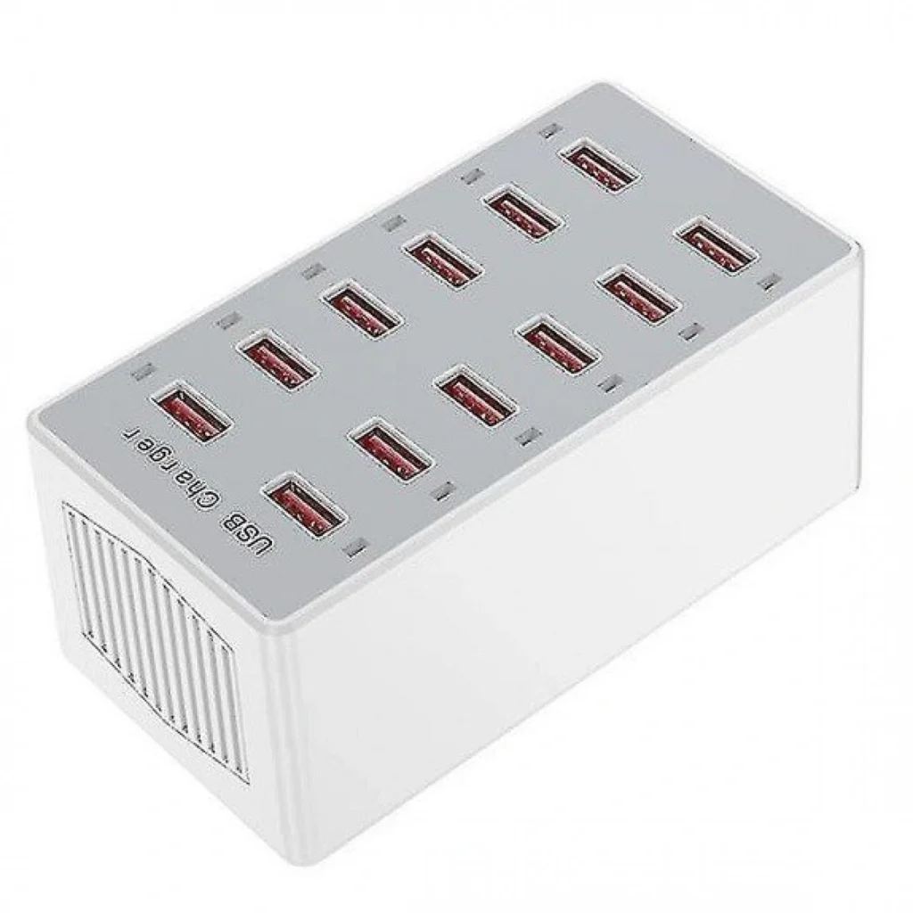 Andowl Q-CD12P Σταθμός Φόρτισης 60W με 12 Θύρες USB για Πολλαπλές Συσκευές με Τσιπ Έξυπνης Διαχείρισης Ρεύματος & Προστασία Ασφαλείας