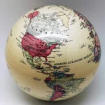 Υδρόγειος Σφαίρα Περιστρεφόμενη με Εναλλασσόμενο LED Φωτισμό 14cm.