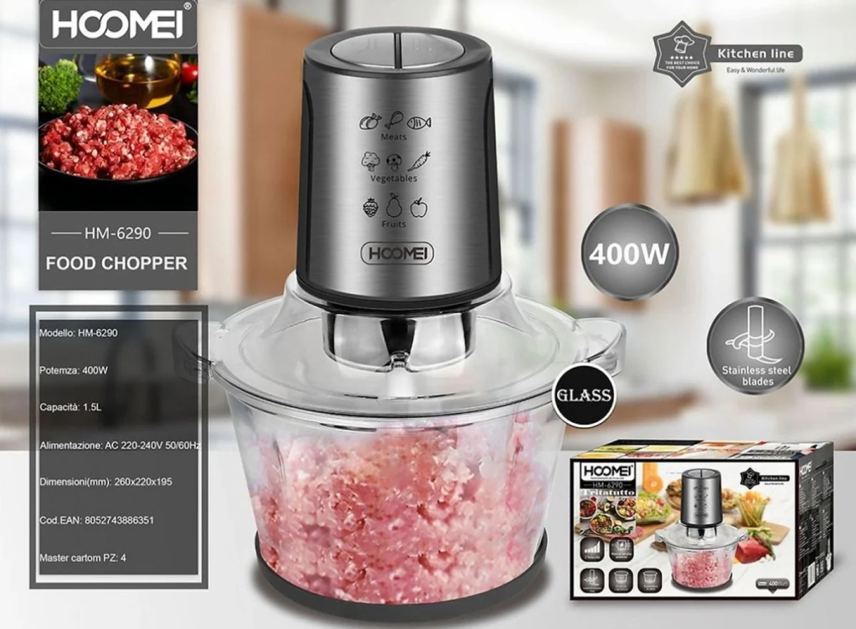 Πολυκόφτης Multi 400W 1,5L - Food Chopper HM-6290