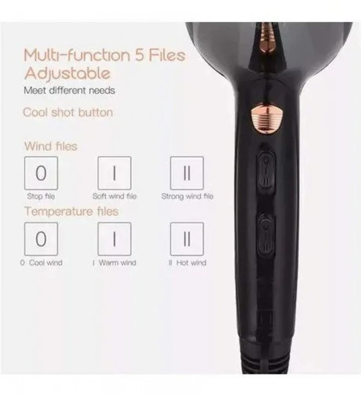 Επαγγελματικό Πιστολάκι - Σεσουάρ 3500W Kemei KM-5812 με Φυσούνα - Professional Hair Dryer