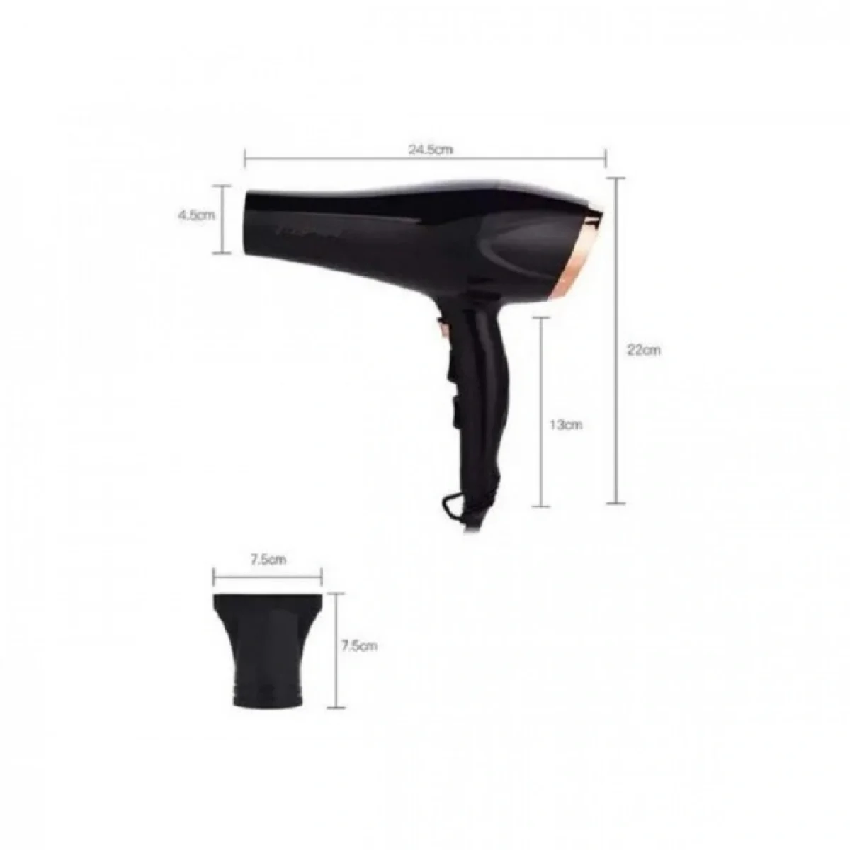 Επαγγελματικό Πιστολάκι - Σεσουάρ 3500W Kemei KM-5812 με Φυσούνα - Professional Hair Dryer