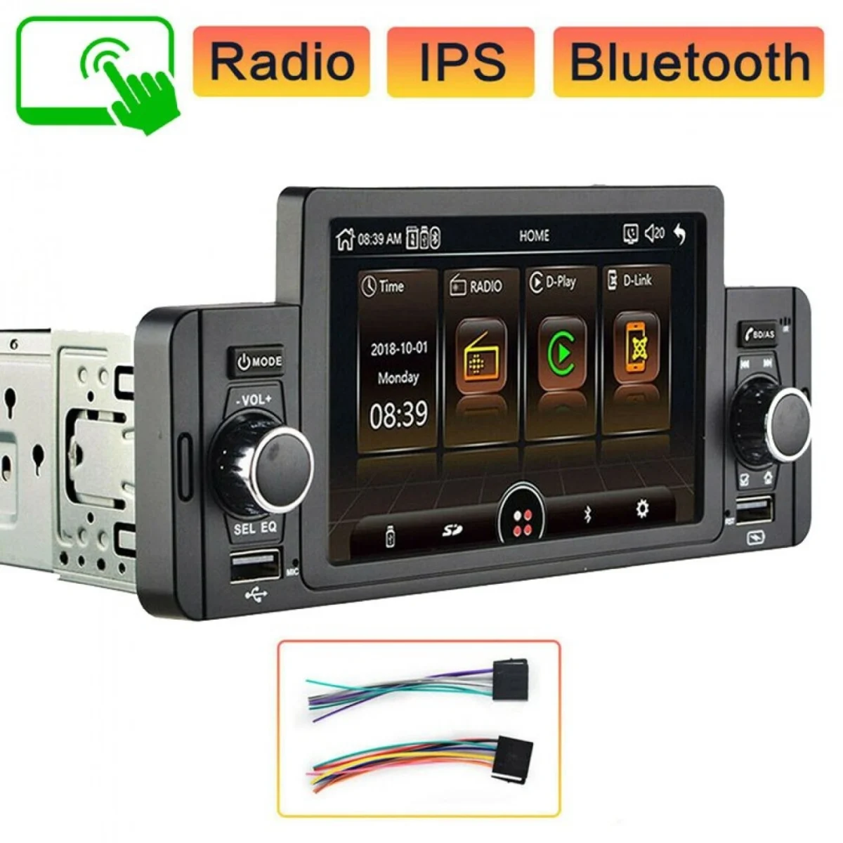 Multimedia Bluetooth Ηχοσύστημα Αυτοκινήτου CTC-5060 με Οθόνη Αφής 5"