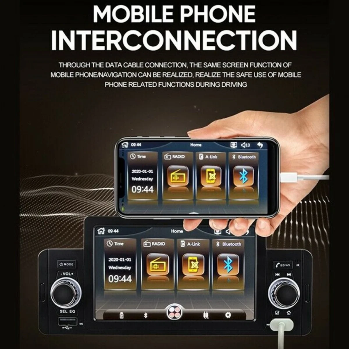 Multimedia Bluetooth Ηχοσύστημα Αυτοκινήτου CTC-5060 με Οθόνη Αφής 5"