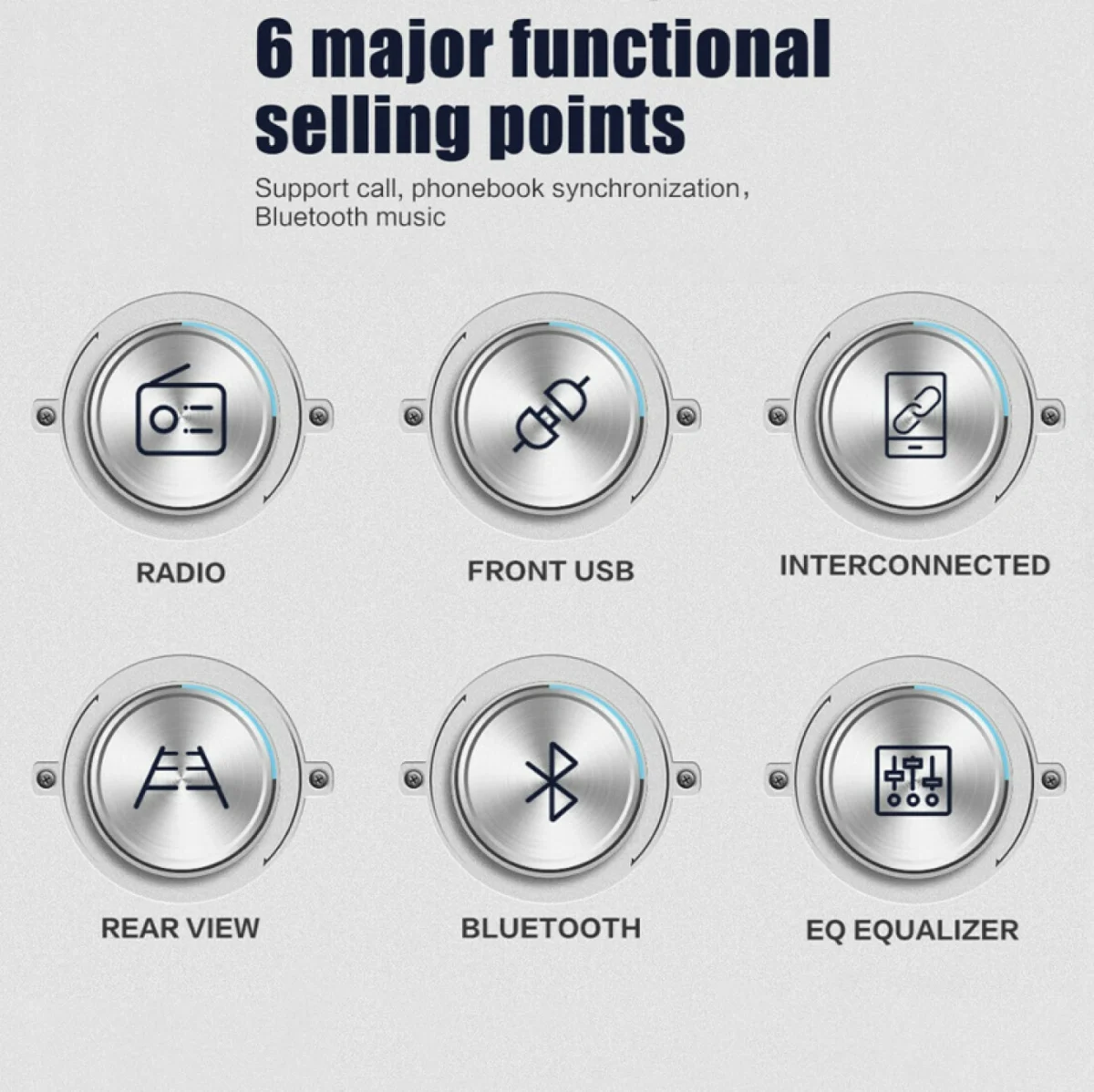 Multimedia Bluetooth Ηχοσύστημα Αυτοκινήτου CTC-5060 με Οθόνη Αφής 5"