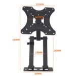 Επιτοίχια Μεταλλική Βάση Τηλεόρασης σε Σχήμα Χ Full Motion με Βραχίονα & Δυνατότητα Κλίσης 32" - 55" και έως 22kg