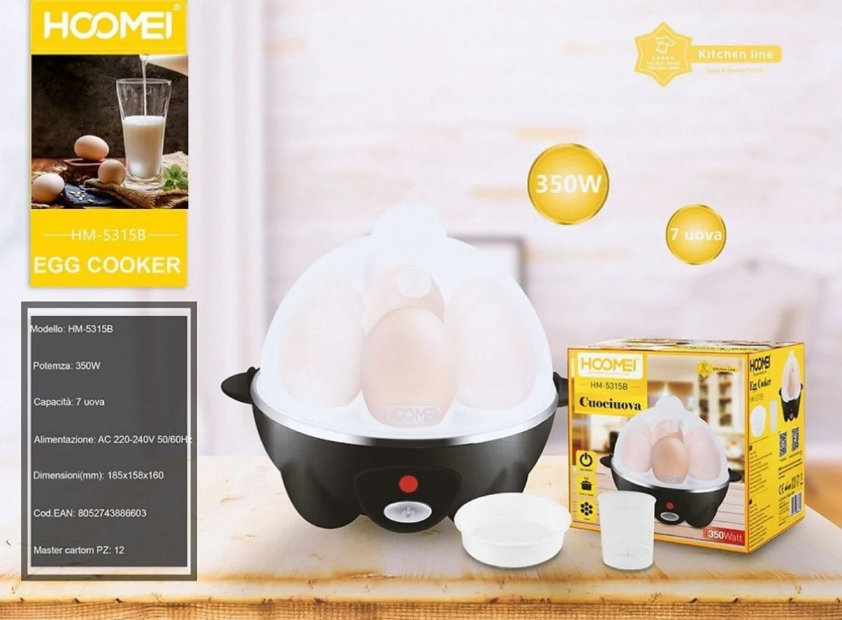 Βραστήρας Αυγών 350W Hoomei HM-5315