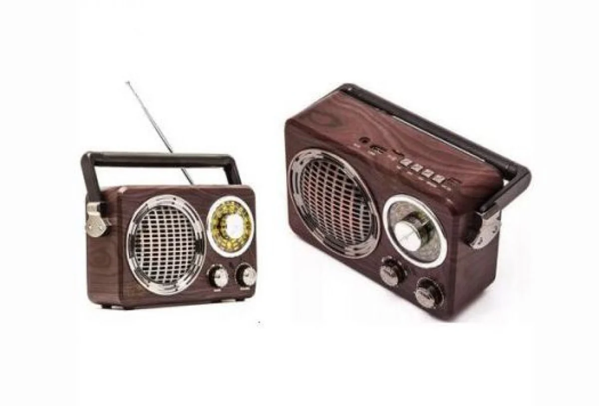 Retro Φορητό Επαναφορτιζόμενο Ραδιόφωνο Meier® - Multimedia Ηχείο MP3 Player με Bluetooth, USB, SD, AUX, FM Radio CMIK MK-612