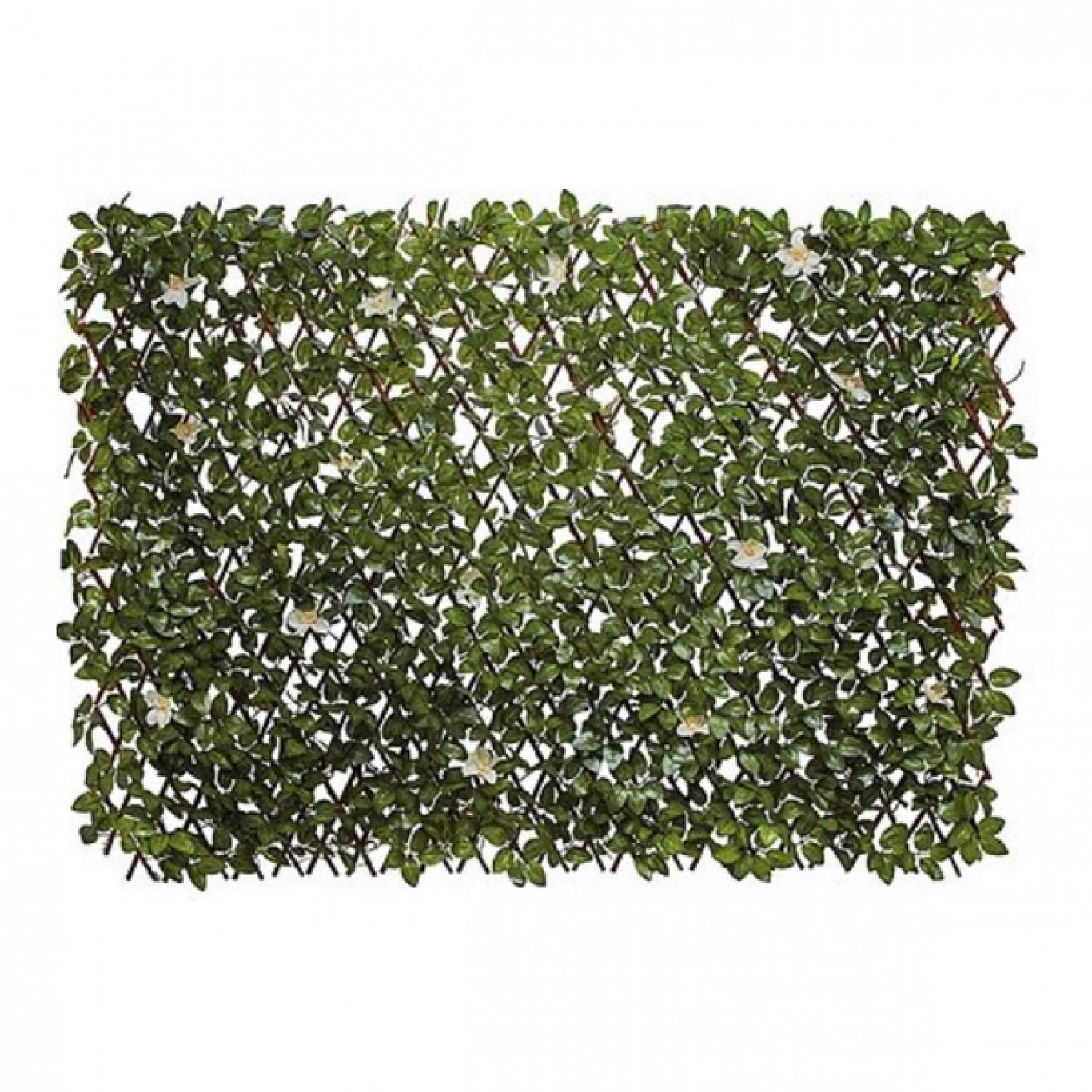 Τεχνητός Φράχτης Με Φύλλωμα Κισσού και Λευκά Άνθη 160x90cm Τεχνητός Φράχτης Με Φύλλωμα Κισσού και Λευκά Άνθη 160x90cm