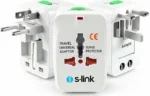 Ταξιδιωτικός Αντάπτορας Πρίζας Universal Travel Adaptor με Προστασία & 2 Θύρες USB