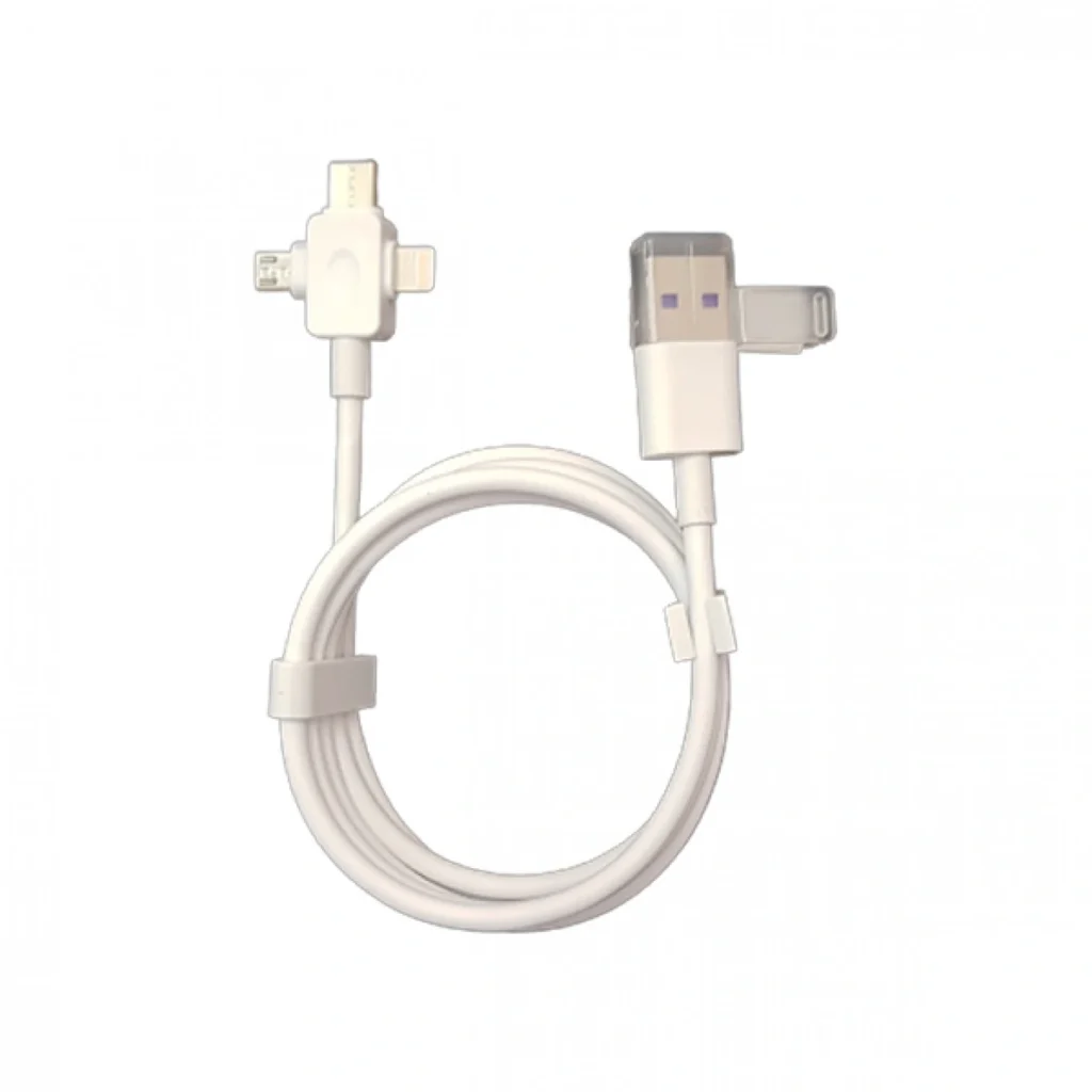 Καλώδιο - Αντάπτορας Γρήγορης Φόρτισης και Μεταφοράς Δεδομένων 100εκ USB 3 σε 1 - Usb to Lightning, Type-c, Micro Usb