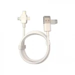 Καλώδιο - Αντάπτορας Γρήγορης Φόρτισης και Μεταφοράς Δεδομένων 100εκ USB 3 σε 1 - Usb to Lightning, Type-c, Micro Usb