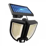 Επιτοίχιο Ηλιακό Φωτιστικό με Ανιχνευτή Κίνησης και Τηλεχειριστήριο σε Μαύρο Χρώμα YT-90 - Solar Panel Led Light - Motion Sensor